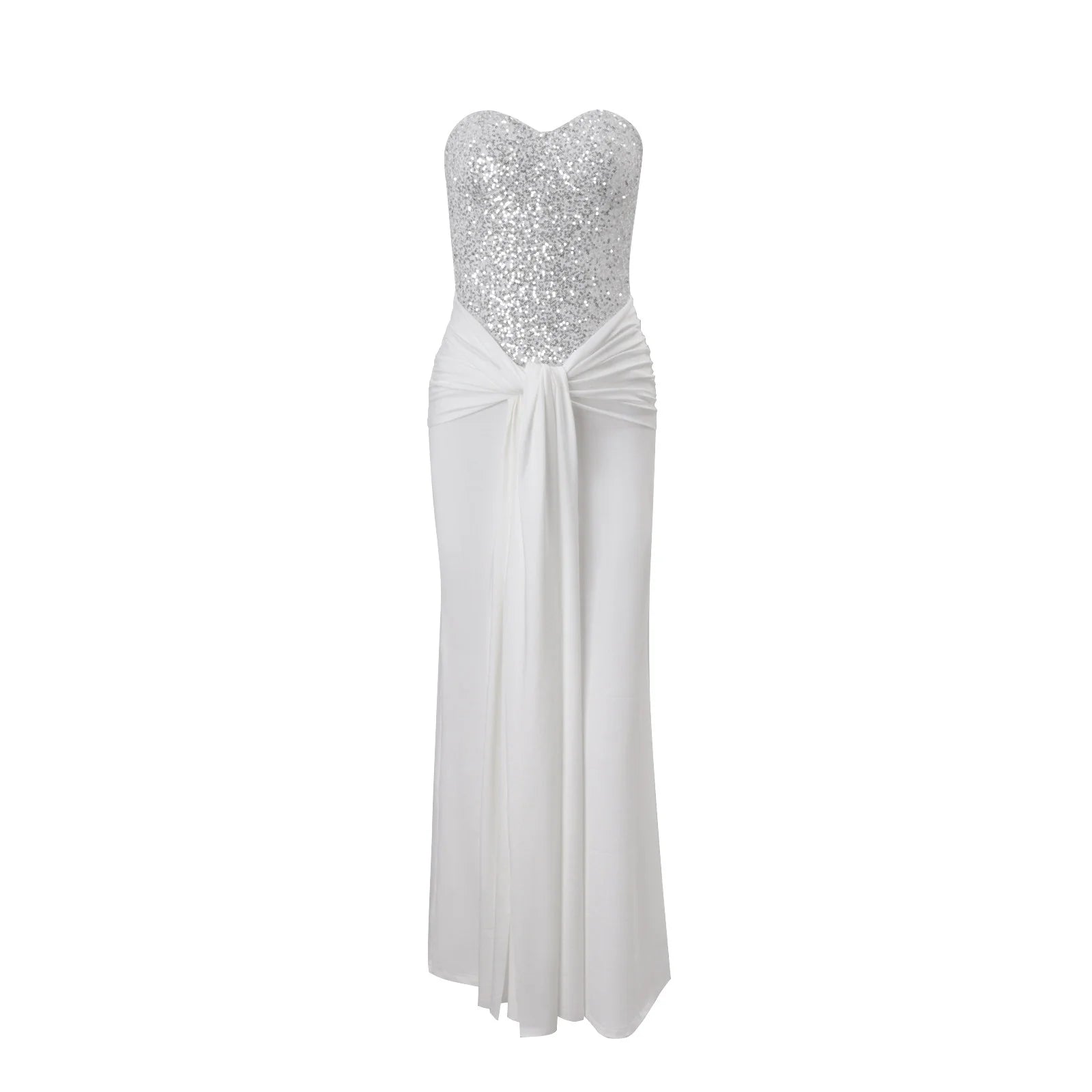 Sequin Strapless Maxi Dress