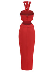 Shae Halter Cutout Midi Dress