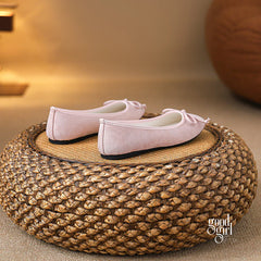 Siena Bow Velvet Ballet Flats