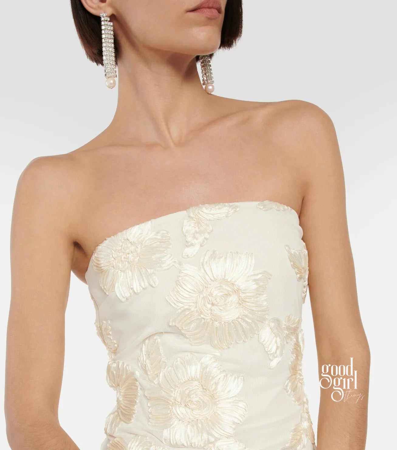 Skarlett Strapless Lace Maxi Dress