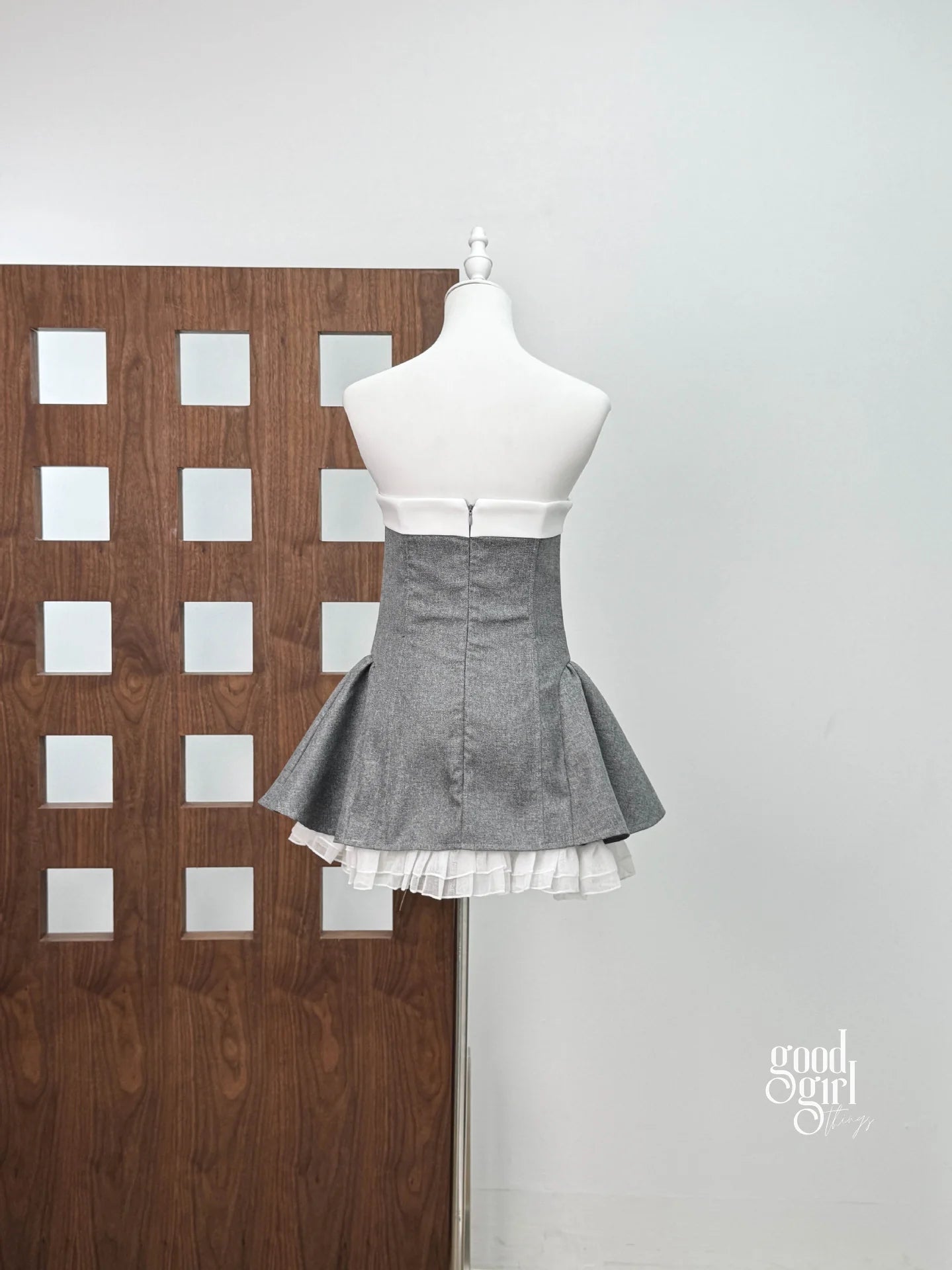 Strapless Bow Mini Dress