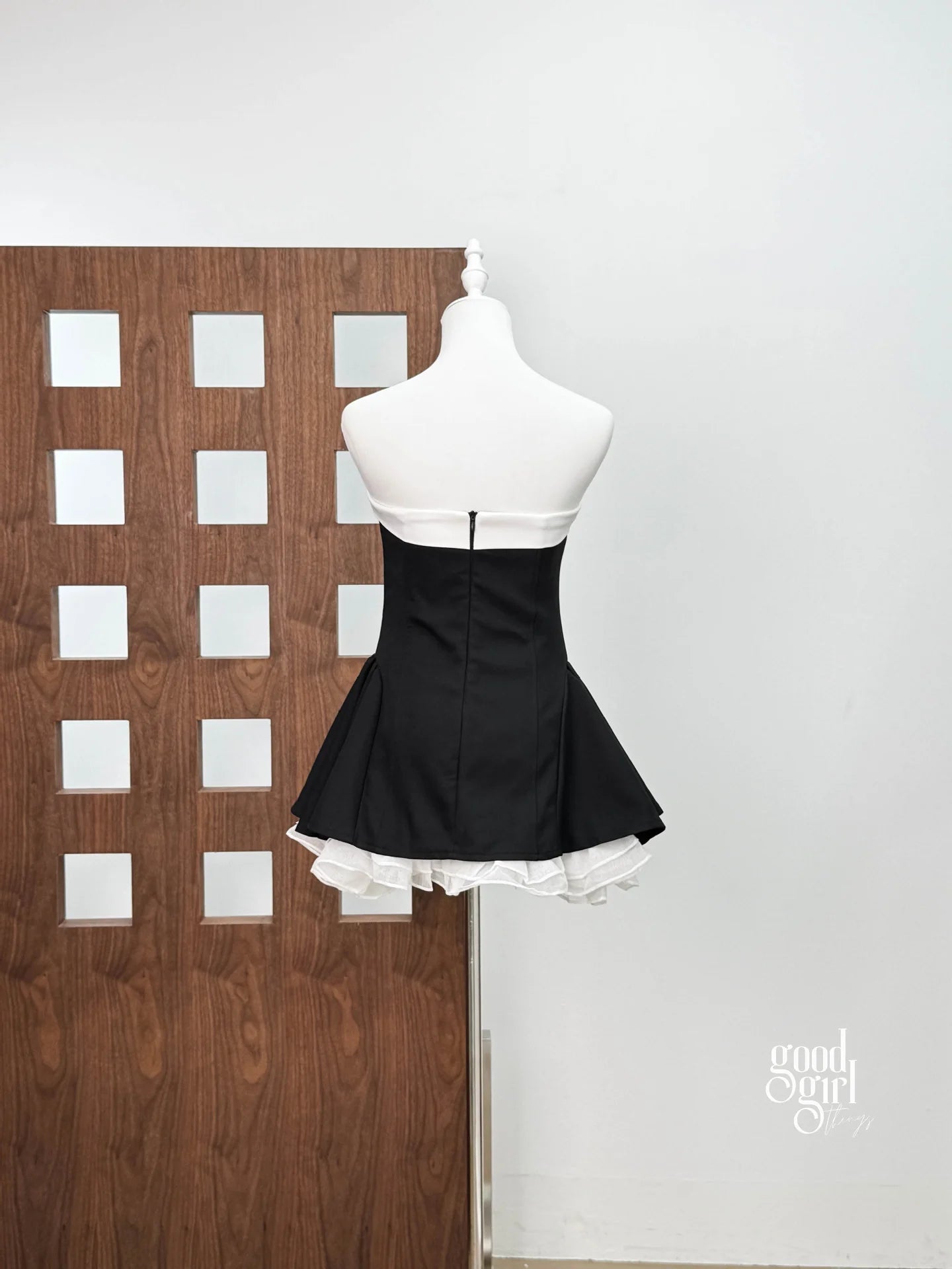 Strapless Bow Mini Dress