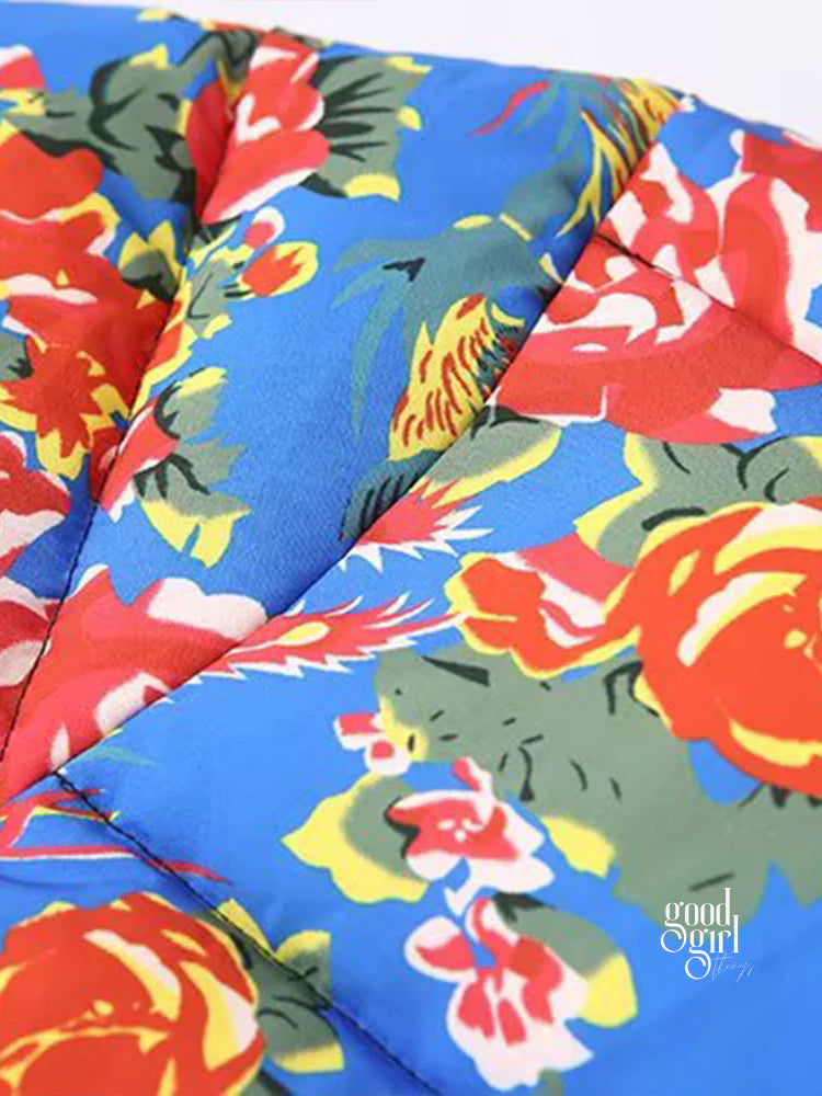 Summer Floral Padded Jacket