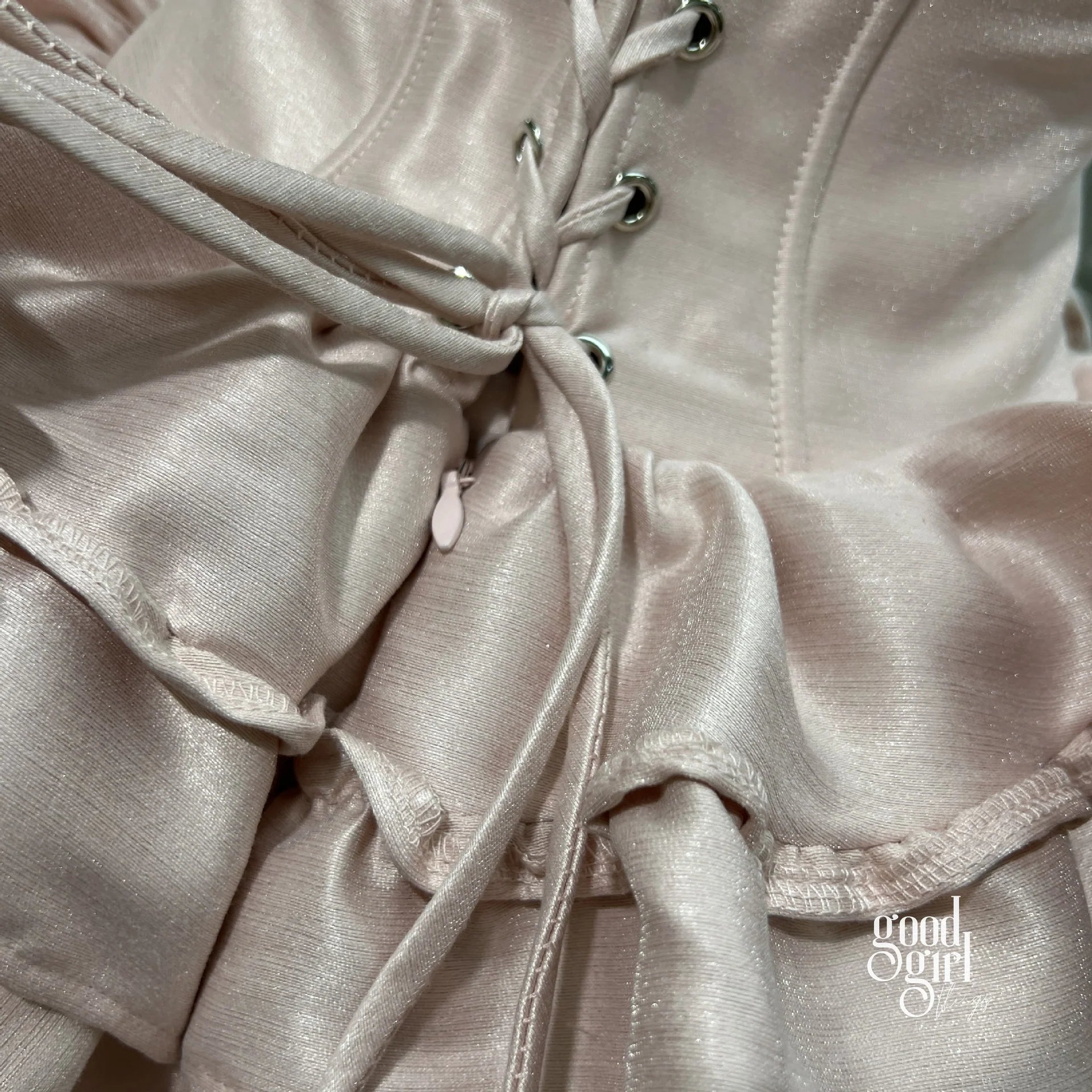 Tiered Halter Skirt Set - Light Pink