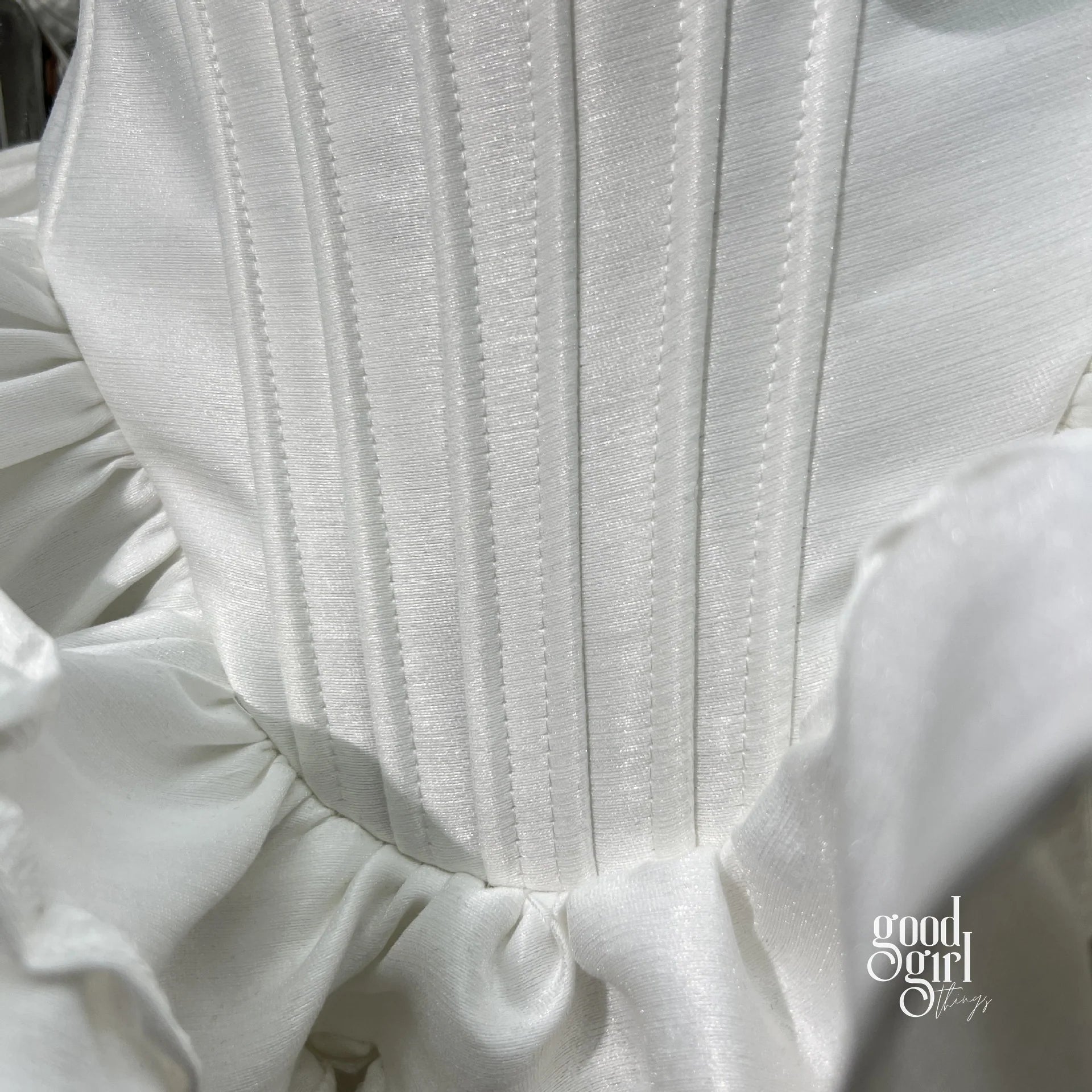 Tiered Halter Skirt Set - White