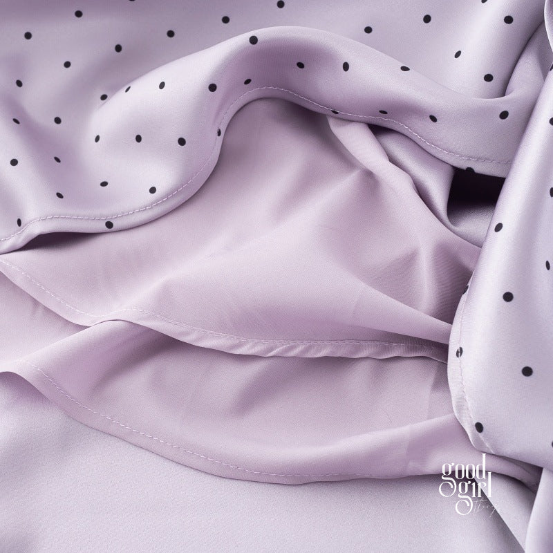 Vedika Polka Dot Puff Sleeve Midi Dress