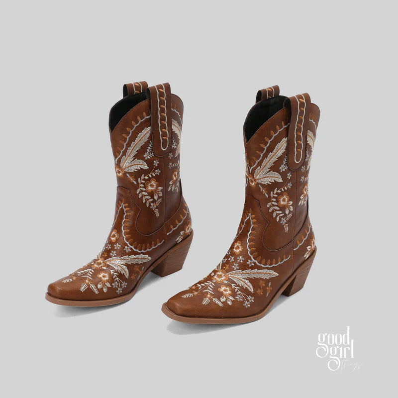 Venice Embroidered Cowboy Boots