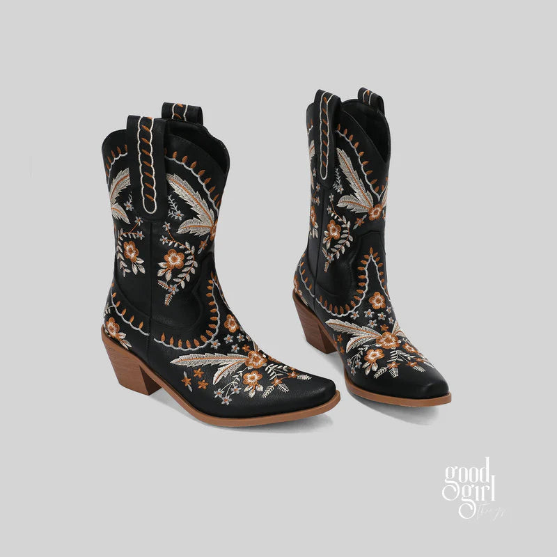 Venice Embroidered Cowboy Boots