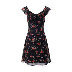Violeta Floral Ruffled Mini Dress