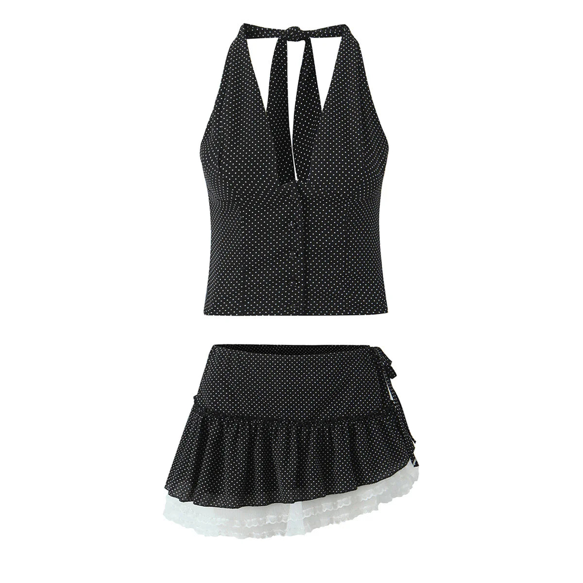 Zaire Polka Dot Skirt Set