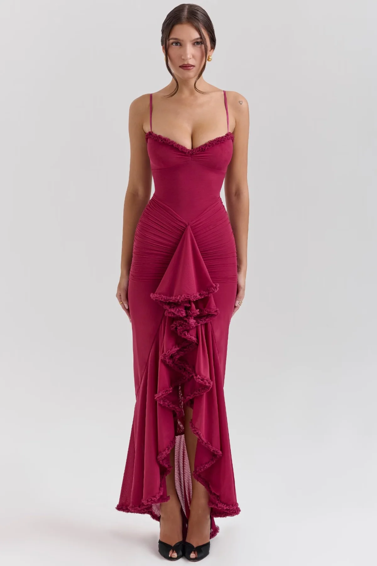 Mykenzie Mesh Maxi Dress