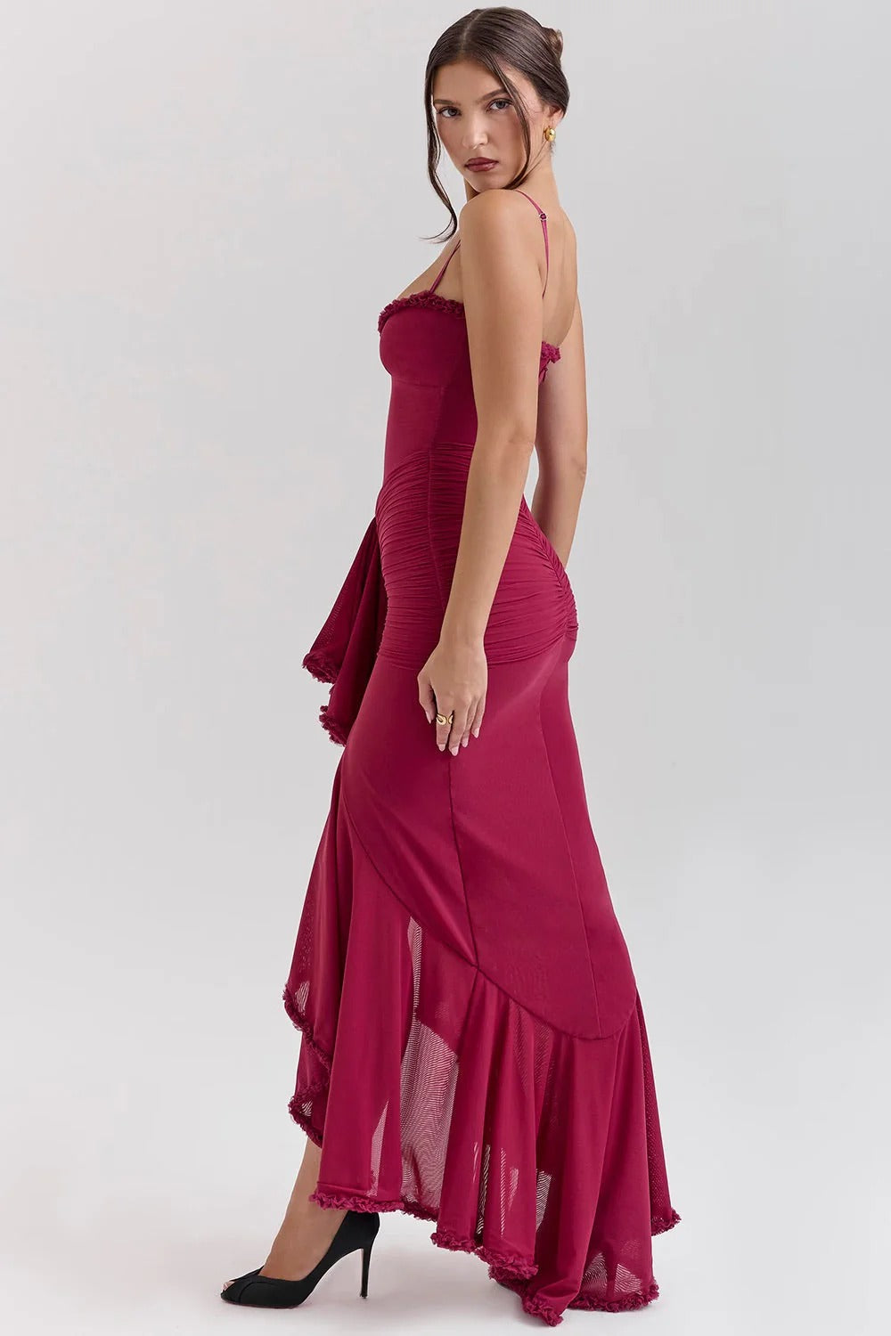 Mykenzie Mesh Maxi Dress