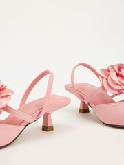 Navia Satin Stiletto Mules