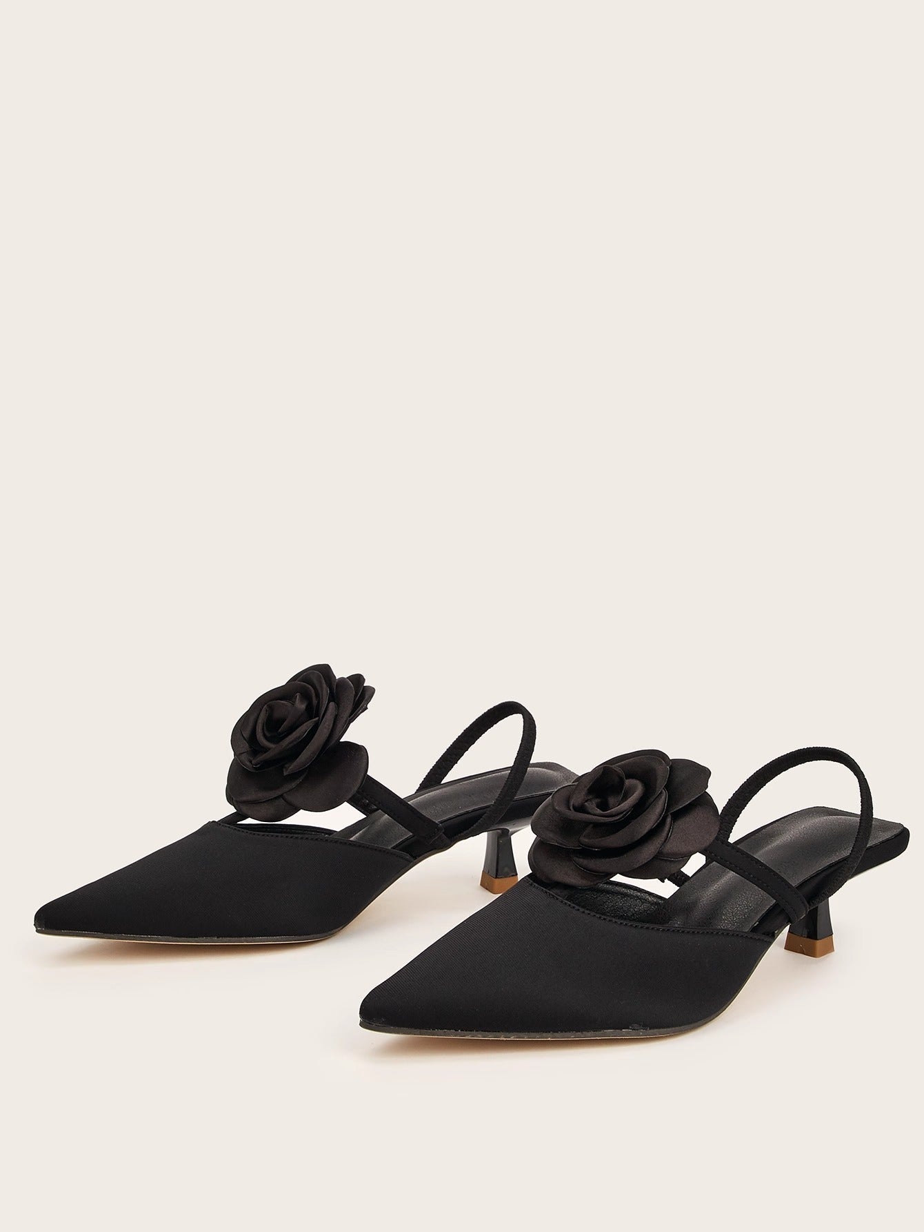 Navia Satin Stiletto Mules