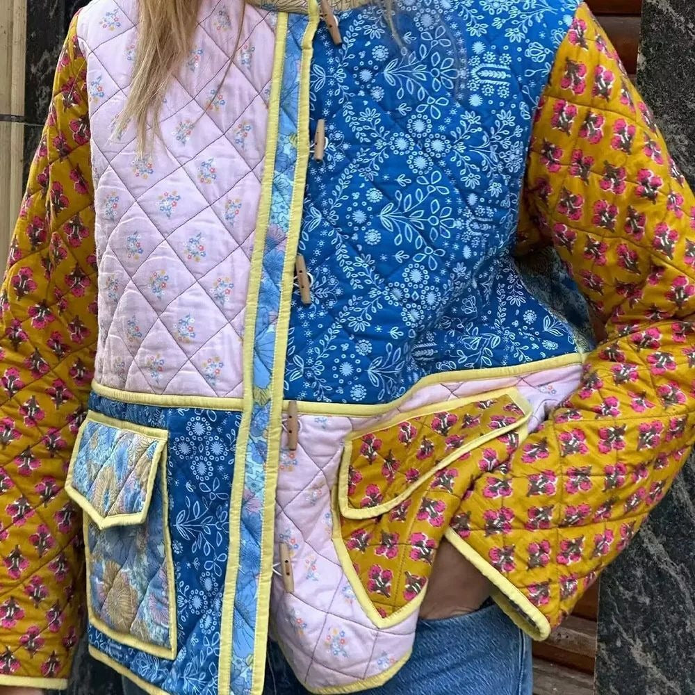 Roxy Vintage Patchwork Quilted Jacket