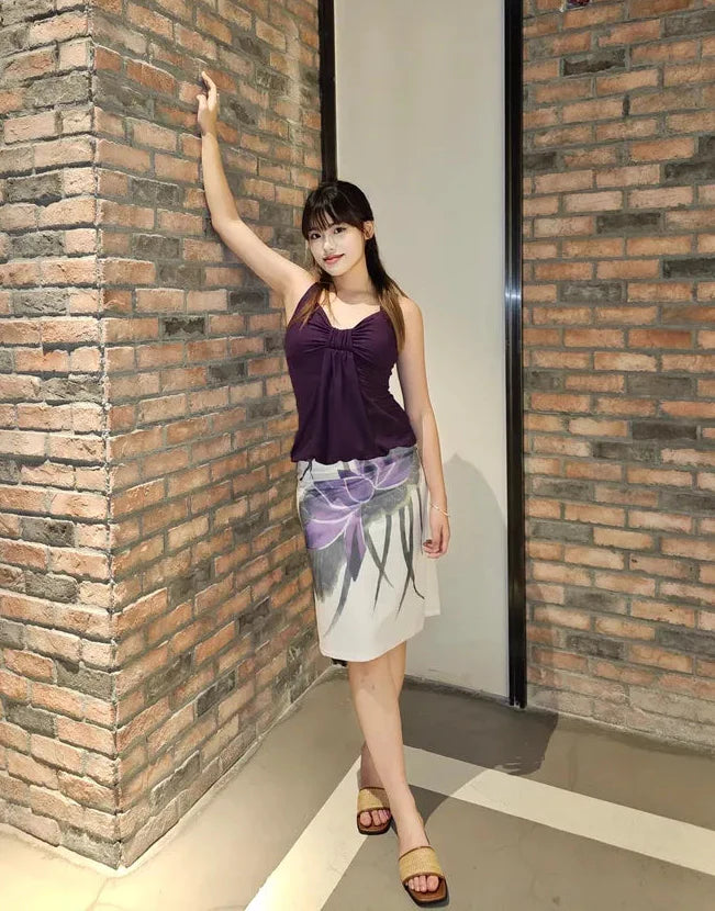 Lovina Floral Midi Skirt
