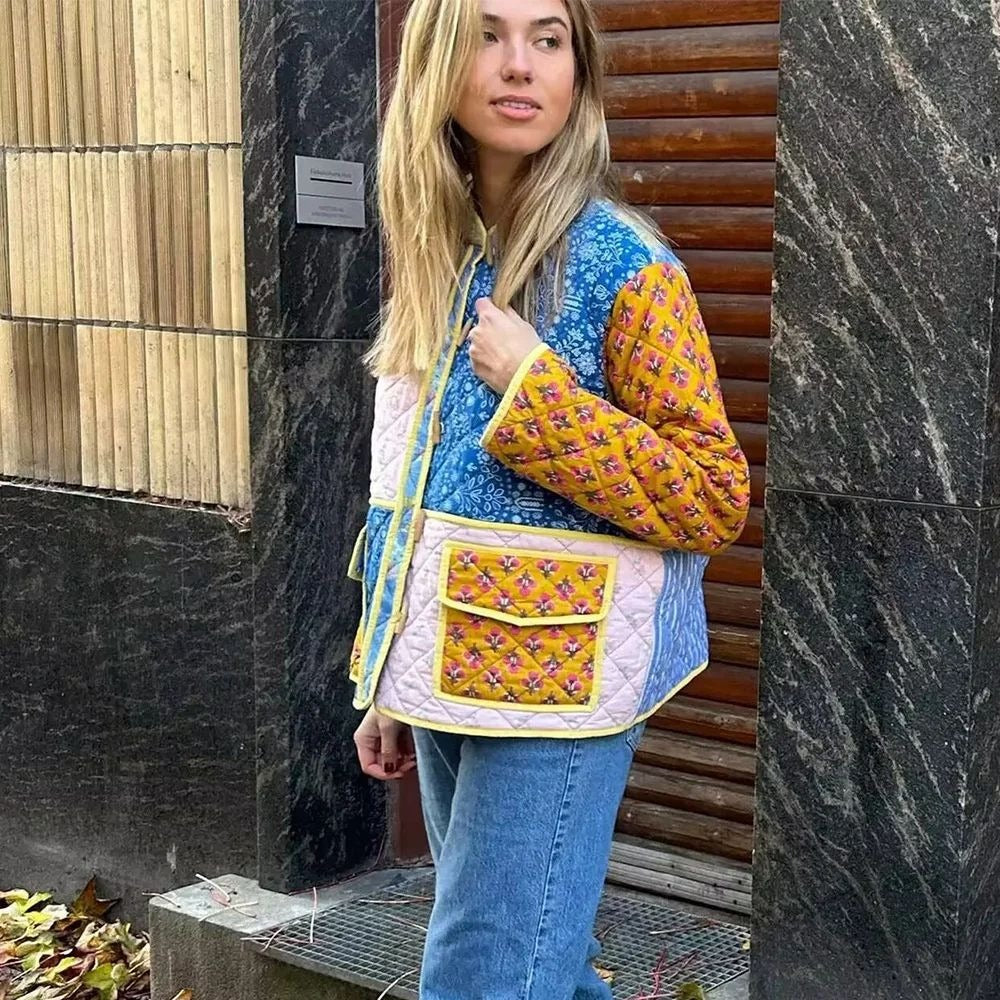 Roxy Vintage Patchwork Quilted Jacket
