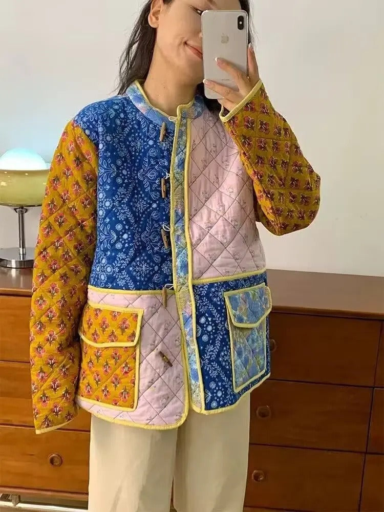 Roxy Vintage Patchwork Quilted Jacket
