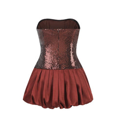 Maebel Strapless Sequin Mini Dress