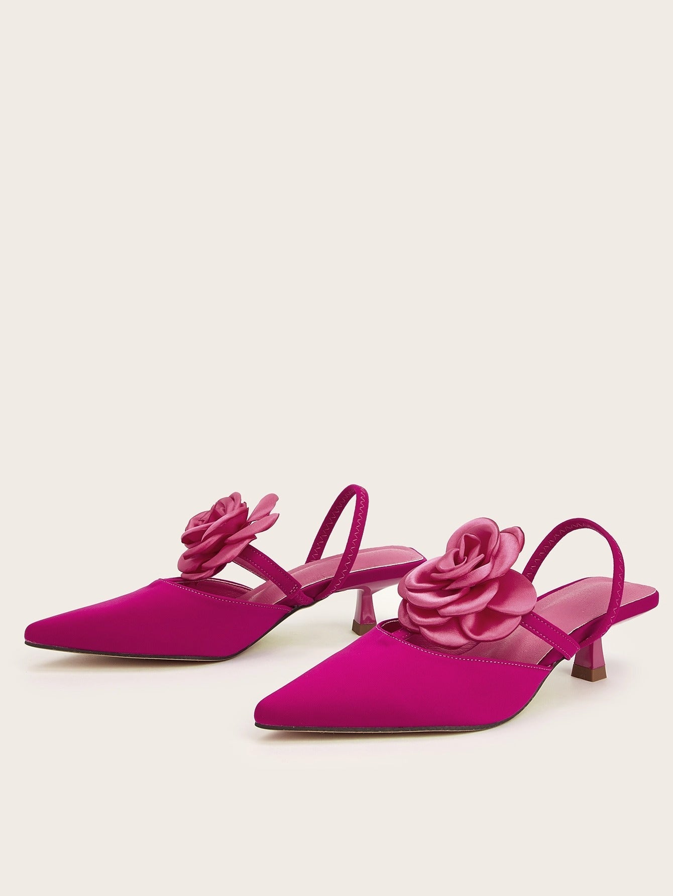 Navia Satin Stiletto Mules