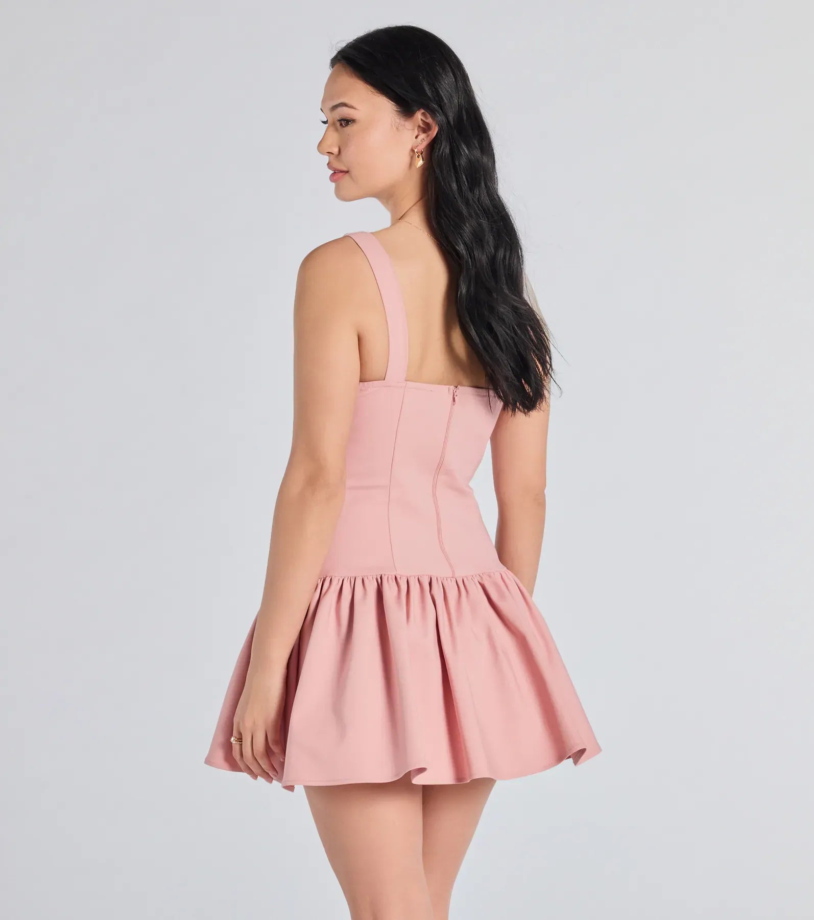 Annette Square Neck Mini Dress
