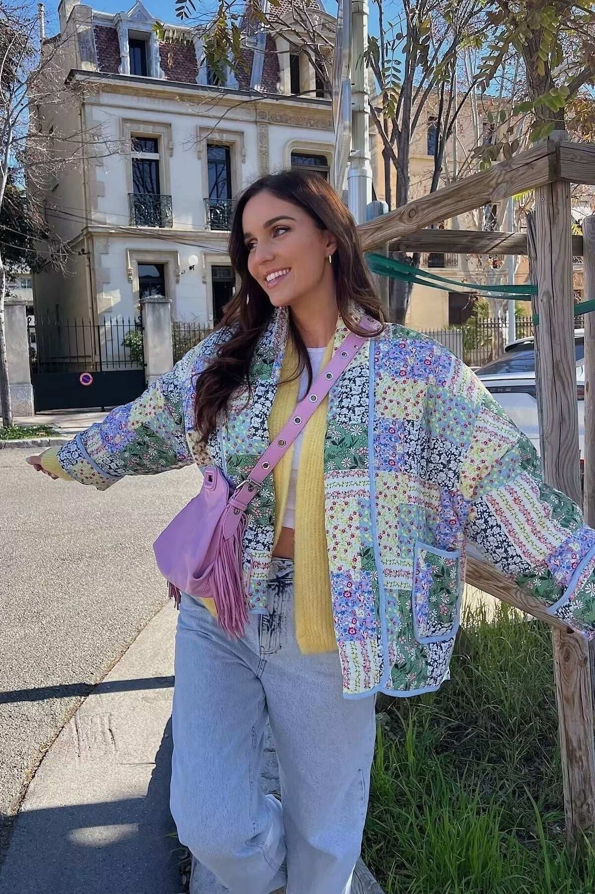 Markayla Reversible Floral Jacket