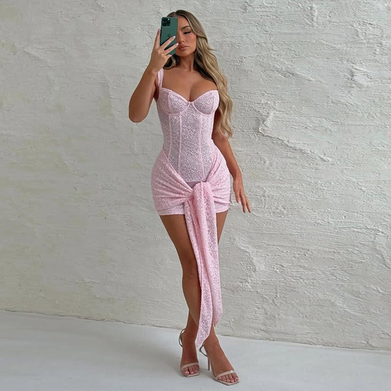 Sude Corset Mini Dress