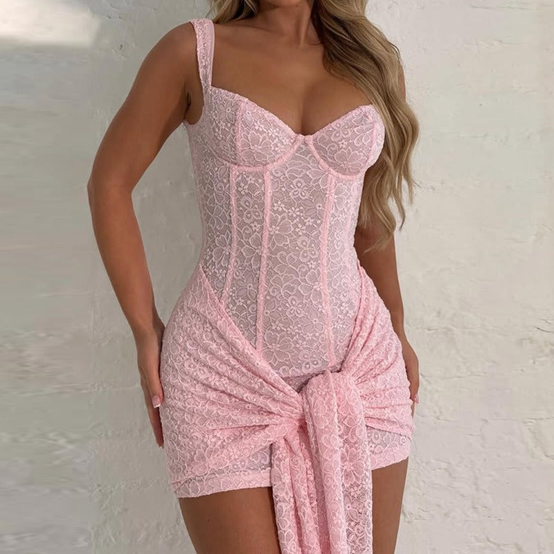 Sude Corset Mini Dress