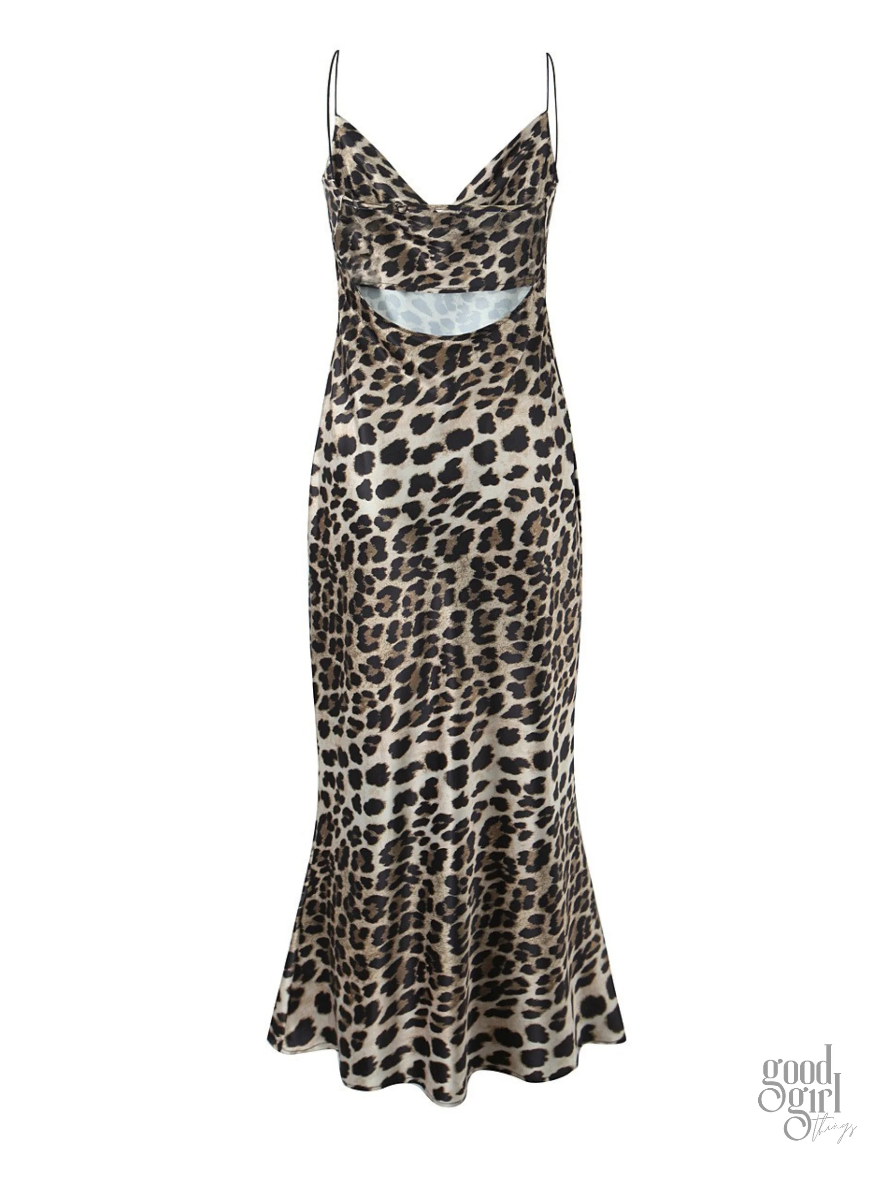 Constanza Backless Leopard Mini Dress